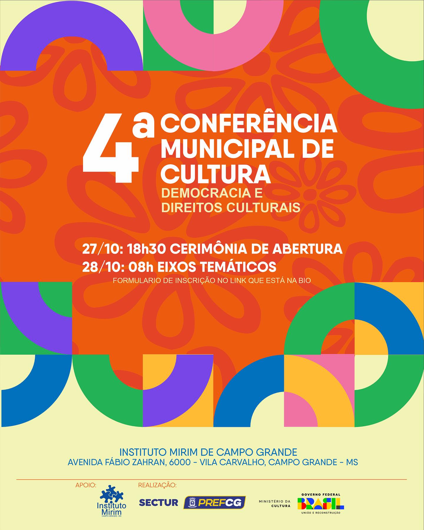 Inscri Es Abertas Para A Confer Ncia Municipal De Cultura Festas