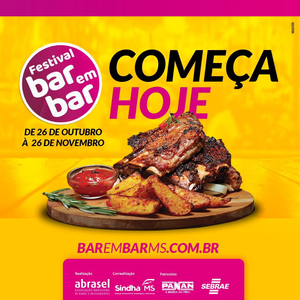 Começou o Festival Bar em Bar - Abrasel