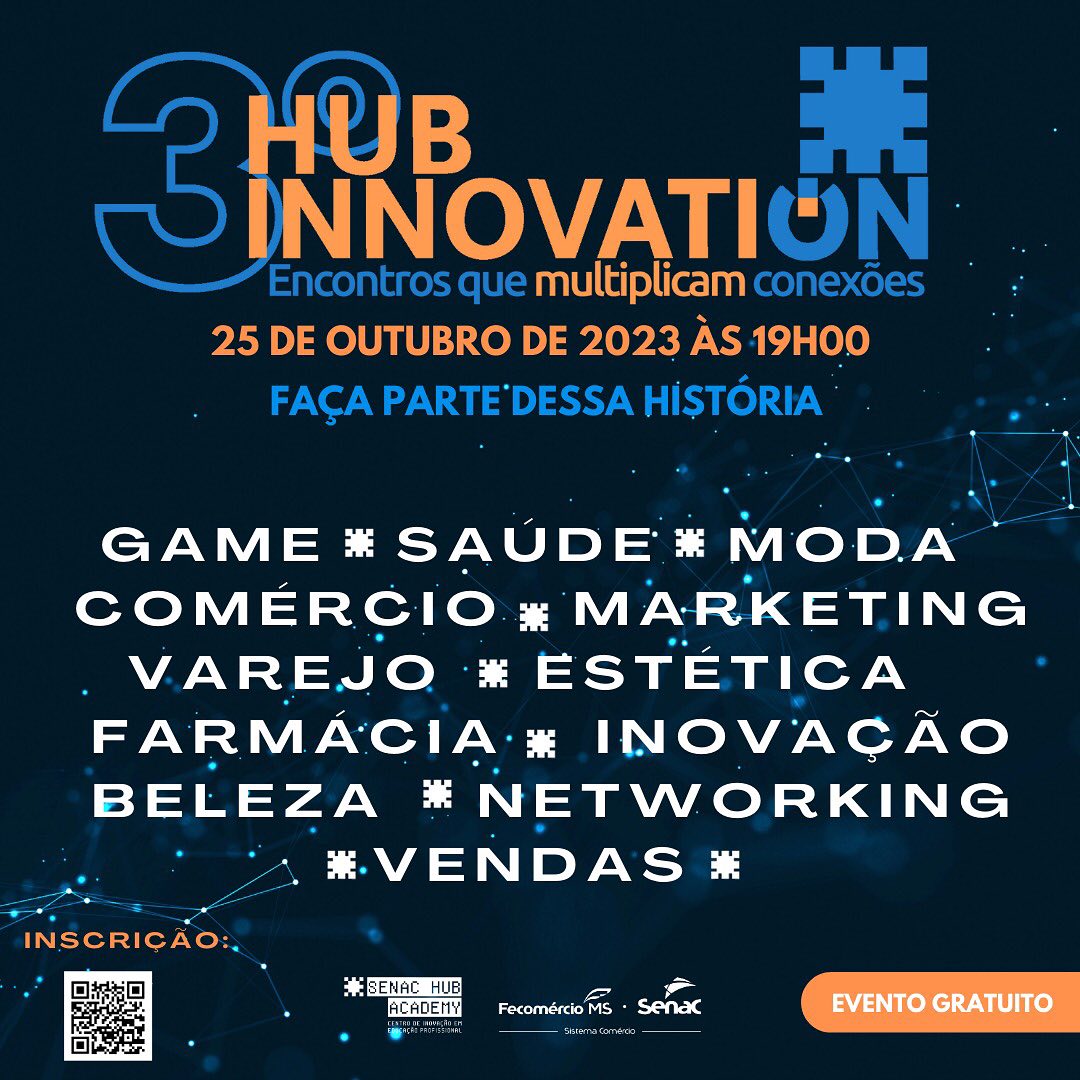 Evento do Senac Hub Academy oferece palestras e workshops gratuitos com  foco na inovação - Festas e Eventos TV